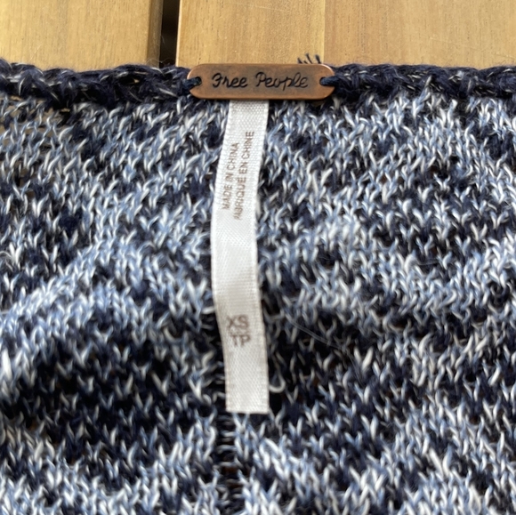 Nwt Free People Multicolor Striped Knit Babydoll Lace Y2k Sweater Size Xs - Picture 4 of 4
